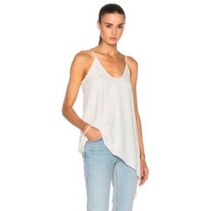 Helmut Lang White Asymmetrical Camisole